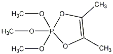 2,2,2-三甲氧基-4,5-二甲基-1,3,2-二氧环磷烯结构式