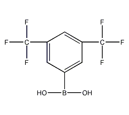 3,5-双(三氟甲基)苯硼酸结构式