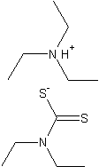 二乙基二硫代氨基甲酸二乙氨结构式