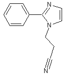 1-(2-氰基乙基)-2-苯基咪唑结构式