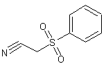 苯磺酰乙腈结构式