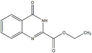 4-喹唑啉酮-2-甲酸乙酯结构式