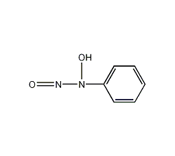 N-亚硝基-N-苯基羟基胺结构式