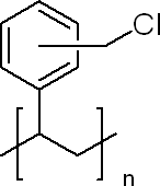 聚(乙烯基苄基氯化铵)结构式