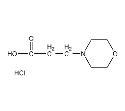 3-吗啉-4-基丙酸盐酸盐结构式