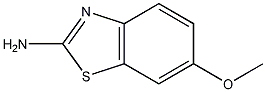 2-氨基-6-甲氧基苯并噻唑结构式