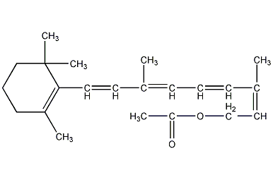 维生素A醋酸酯结构式