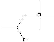 2-溴丙烯基三甲基硅烷结构式