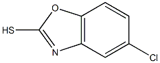 5-氯-2-巯基苯并噁唑结构式