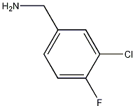 3-氯-4-氟苯甲胺结构式