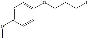 3-(4-甲氧基苯氧基)-1-碘丙烷结构式