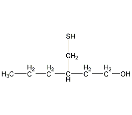 3-甲硫基-1-已醇结构式