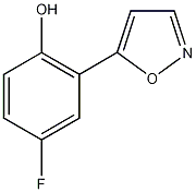 4-氟-2-(5-异恶唑基)苯酚结构式