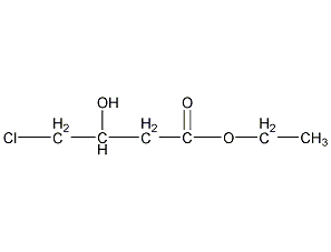 (S)-(-)-4-氯-3-羟基丁酸乙酯结构式
