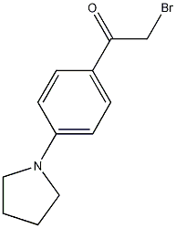 2-溴-4'-(1-吡咯烷基)苯乙酮结构式