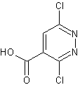 3,6-二氯哒嗪-4-羧酸结构式