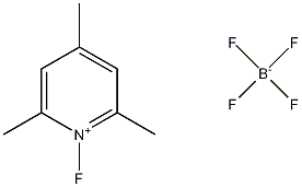 1-氟-2,4,6-三甲基吡啶四氟化硼结构式