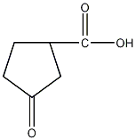 3-氧代-1-环戊烷羧酸结构式