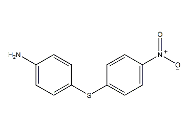 4-氨基-4'-硝基二苯硫醚结构式