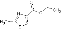 2-甲基噻唑-4-甲酸乙酯结构式