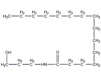 十六酰胺乙醇结构式
