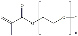 聚(乙烯二醇)甲基醚甲丙烯酰酸结构式