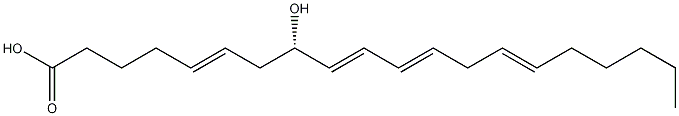 8-羟基-[S-(E,Z,Z,Z)]-5,9,11,14-二十碳四烯酸结构式