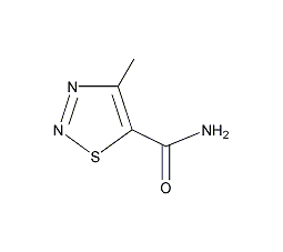 4-甲基-1,2,3-噻重氮-5-甲酰胺结构式
