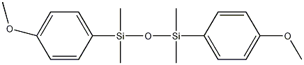1,3-双(4-甲氧苯基)-1,1,3,3-四甲基二硅氧烷结构式