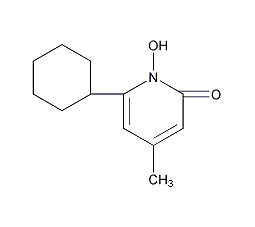 环吡酮胺结构式