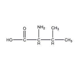 DL-缬氨酸结构式