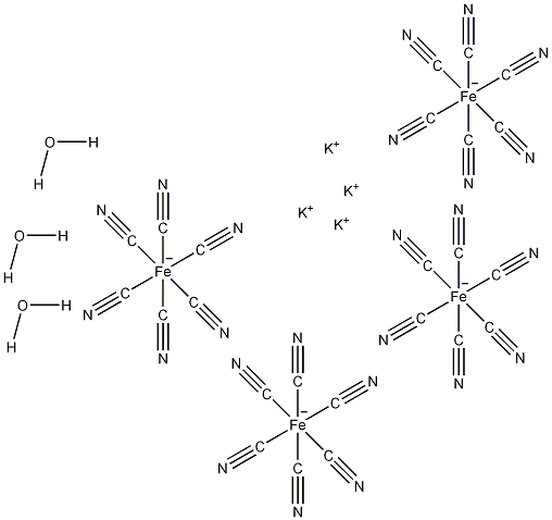 亚铁氰化钾结构式