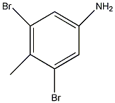 3,5-二溴-4-甲基苯胺结构式