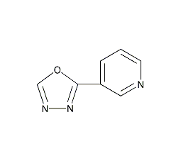 2-(3-吡啶基)-1,3,4-噁二唑结构式