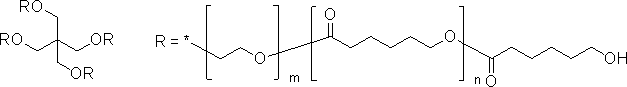 聚(乙烯氧化物)-嵌段-聚己酸内酯结构式