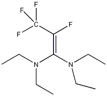 1,1-双(二乙基氨基)四氟-1-丙烯结构式