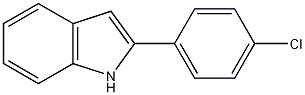 2-(4-氯苯基)吲哚结构式