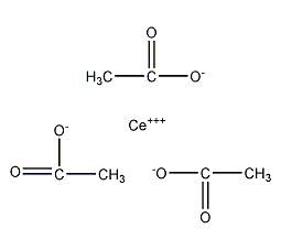 醋酸铈(III)结构式