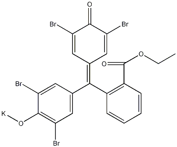 四溴酚酞乙酯钾盐结构式