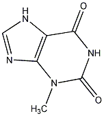 3-甲基黄嘌呤结构式