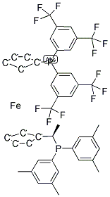 (R)-(-)-1-{(S)-2-[Bis(3,5-di-trifluoromethylphenyl)phosphino]ferrocenyl}ethyldi-3,5-xylylphosphine,