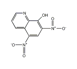 5,7-二硝基-8-羟基喹啉结构式