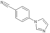 4-(1H-咪唑-1-基)苯腈结构式