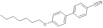4-庚氧基-4'-氰基联苯结构式