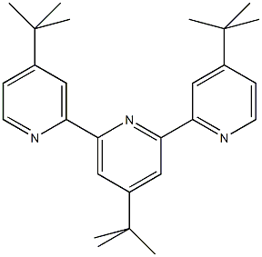 4,4',4''-三叔丁基-2,2':6',2''-三联吡啶结构式