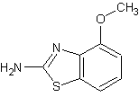 2-氨基-4-甲氧基苯并噻唑结构式