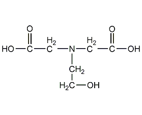 N-(2-羟乙基)亚氨基二乙酸结构式