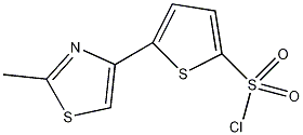 5-(2-甲基噻唑-4-基)噻吩-2-磺酰氯结构式