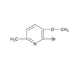 2-溴-3-甲氧基-6-甲基吡啶结构式
