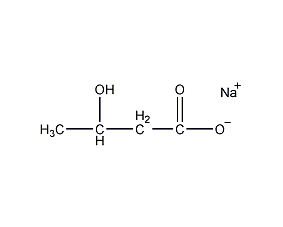 DL-3-羟丁酸钠盐结构式